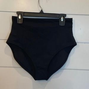 #865 NWT SKIMS SIGNATURE SWIM HIGH-WAISTED FULL BRIEF COLOR: ONYX